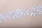 1 Yard White Beaded Floral Bridal Lace Trim for Wedding Gowns Veils and Evening Dresses 1.5 Inch wide